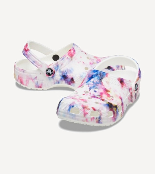 Сабо Classic Tie Dye Graphic  (EU 39-40 M7W9 СМ 24.6; garnet/multi)